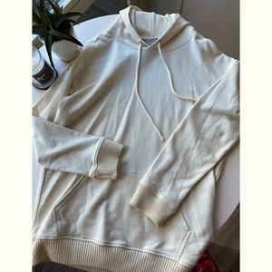 AllSaints Cream Relaxed Hoodie
